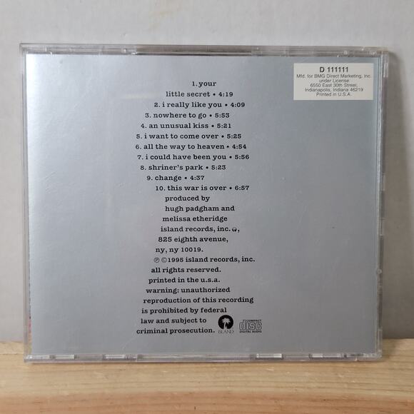 CD Melissa Etheridge - Your Little Secret - Picture 4 of 5